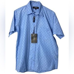 New Men’s Button-front Shirt with Tags Medium